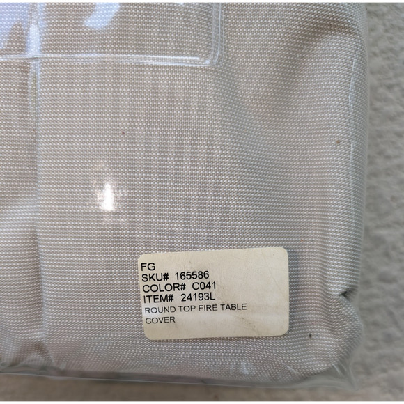 FRONTGATE Round Top Fire Table Cover 49 x 25" Paloma Theia - Picture 4 of 4